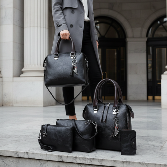 ✨Classic 4-Piece Handbag & Tote Collection✨