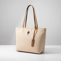 ✨Refined Embroidered Bear Shoulder Tote✨